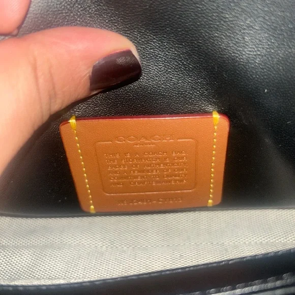 Coach Black Quilted Tabby 20 Chain Shoulder Bag - Picture 6 of 6